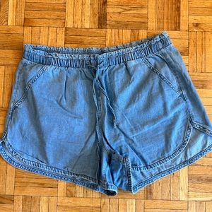 Chambray American Eagle Shorts L Tencel Denim
